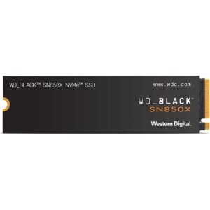 WD Black SN850X (WDS200T2X0E) 2TB NVMe SSD, M.2 Interface, PCIe Gen4, 2280, Read 73000MB/s, Write 6300MB/s, 5 Year Warranty
